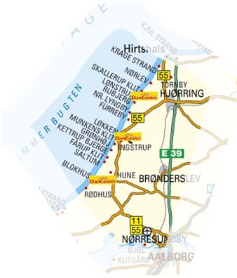 Sommerhus Nordjylland, Jammerbugten: Sommerhuse/Feriehuse til udlejning i Nordjylland, Jammerbugten Danmark med DanCenter ferieboliger.