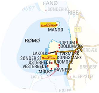 Vacation Rentals in Southern North Sea, Fan�: Holiday Homes/Houses in Denmark - DanCenter