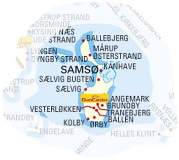 Ferienhaus Ostjutland, Sams�: Ferienh�user in D�nemark mit DanCenter Ostjutland, Sams�